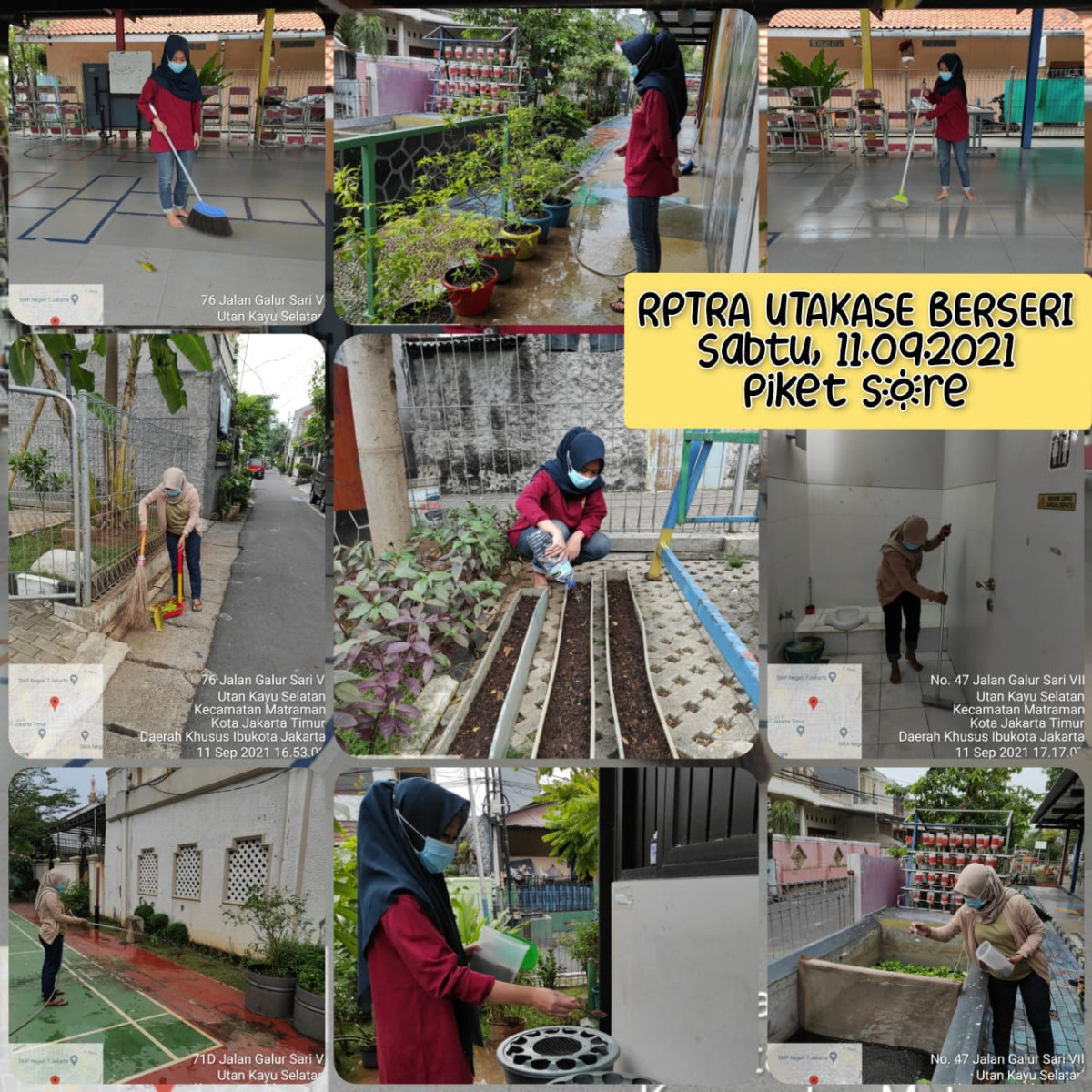 Piket pengelola RPTRA